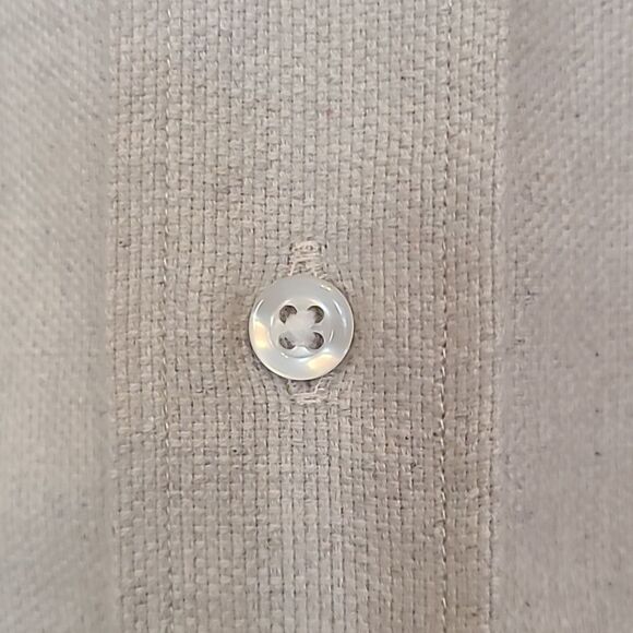 Frank & Eileen MCLOGHLIN Natural 100% Italian Brushed Cotton Canvas Size S NWOT - Picture 7 of 14